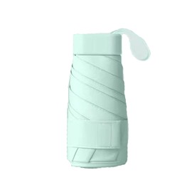 Thin 1.8 inches (4.5 cm) Ultra Lightweight 8.5 oz (240 g) Folding Umbrella, UV Protection, Pocket Umbrella, Same as Smartphone Size, Portable Umbrella, Light Blocking, UPF50+, Rain or Shine, Small, Parasol, Rain Umbrella, Hand Opening, 6 Ribs, Water Repe