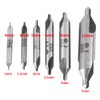 6PCS Brocas de Centrado Avellanador de Centro Broca de Acero