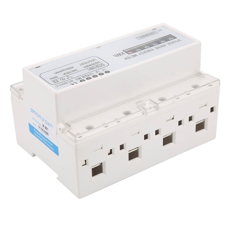 DTS1891 3 Phase 4 Wire 7P DINRail Electric Meter Energy