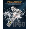 forenner 9005 Bulbs Fog Light, 36000LM 900% Brighter 6500K Cool