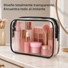 Set de 3 Bolsas de Maquillaje Transparentes de Viaje