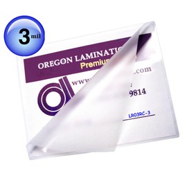 Oregon Lamination Heat Activated Laminating Pouches 3 Mil 9” x 11-1/2” [Pk of 300] 229mm x 292mm x 75 microns Thick for 8.5 x 11 Letter Size Sheets, Clear