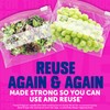 Ziploc Quart Food Storage Slider Bags, Durable, 22 Count