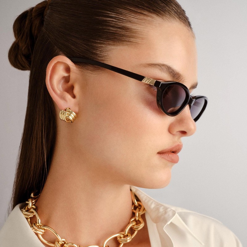 Le Specs Duskfall Sunglasses - Black, Oval, Women's, Elegant and