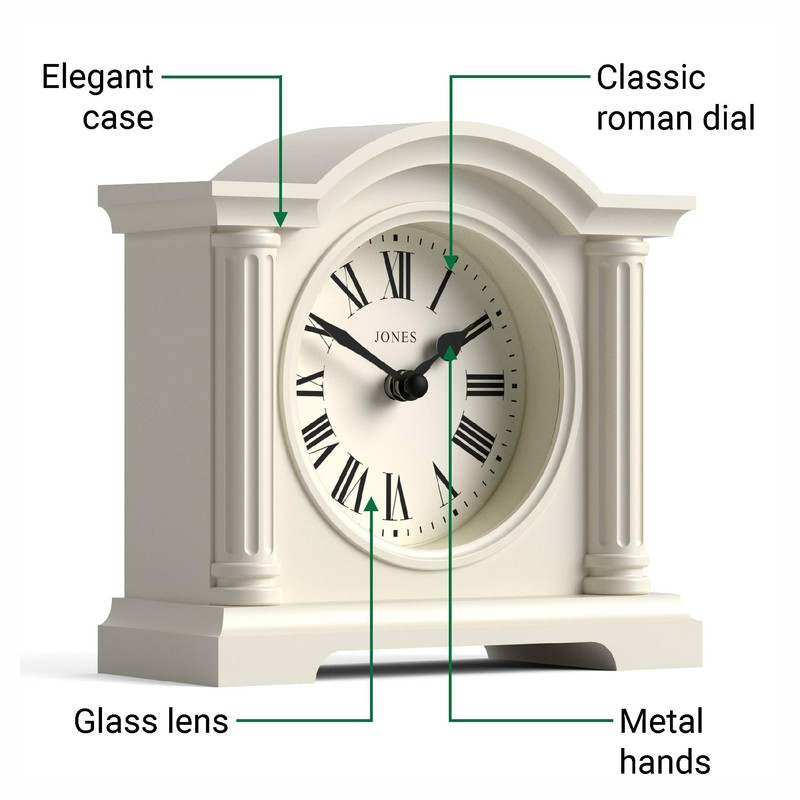 Jones Clocks® Kensington mantel clock | Classic arch top clock