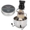 4pcs Shaving Brush Set Men Shaving Soap Brush Stainless Steel