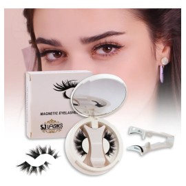 Kit De Pestañas Magnéticas Reutilizables Con Clip 1 Pare