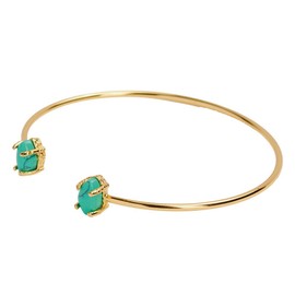LuckyLy Pulseras Mujer con Piedras Naturales Turquesa, Brazalete con Baño de Oro 18k – Joyería para Mujer ideal como Regalos para Mujer Originales, Regalos para Mamá y Novia, Modelo Ivy