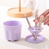 Taza Limpiadora de Brochas de Maquillaje Multifuncional con Tendedero y