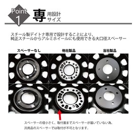 Forged 139.7 6 Hole 5mm Wheel Spacer MAQs Aluminum Steel Wheel Single Hole 2pcs Black