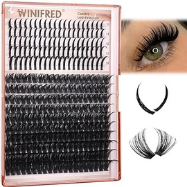 Lash Clusters 80D Eyelash Clusters Spiky Cluster Eyelash Extensions Thick Volume DIY Anime Individual Lashes Mega Cluster Lashes 18mm Lash Extension by Winifred
