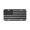 Amel Diamond Plate USA American US Flag Vehicle License Plate