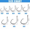150pcs Octopus Circle Hooks Saltwater Fishing Hook Offset Sport Circle