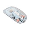 Wireless Bluetooth Mouse Transparent Clear Cool Shell Mute Click Colorful