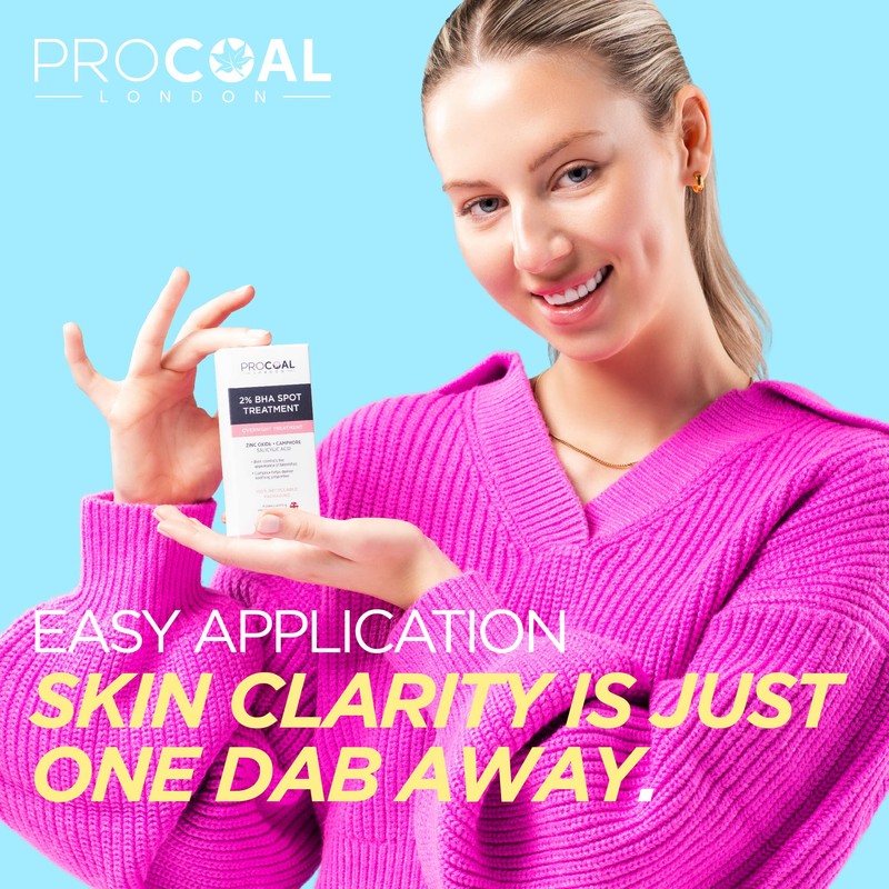 2% BHA Spot Treatment 30ml by Procoal, Fast-Acting Blemish Spot