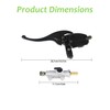 marddpair Front Left and Rear Brake Master Cylinder Replacement for