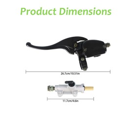 marddpair Front Left and Rear Brake Master Cylinder Replacement for Polaris Trail Boss 325 330 2002-2009