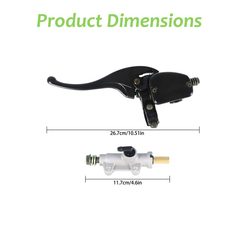 marddpair Front Left and Rear Brake Master Cylinder Replacement for