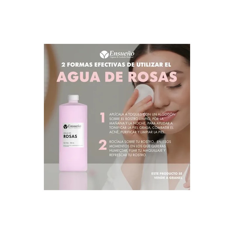 Tónico Facial Agua De Rosas 1l Ensueño