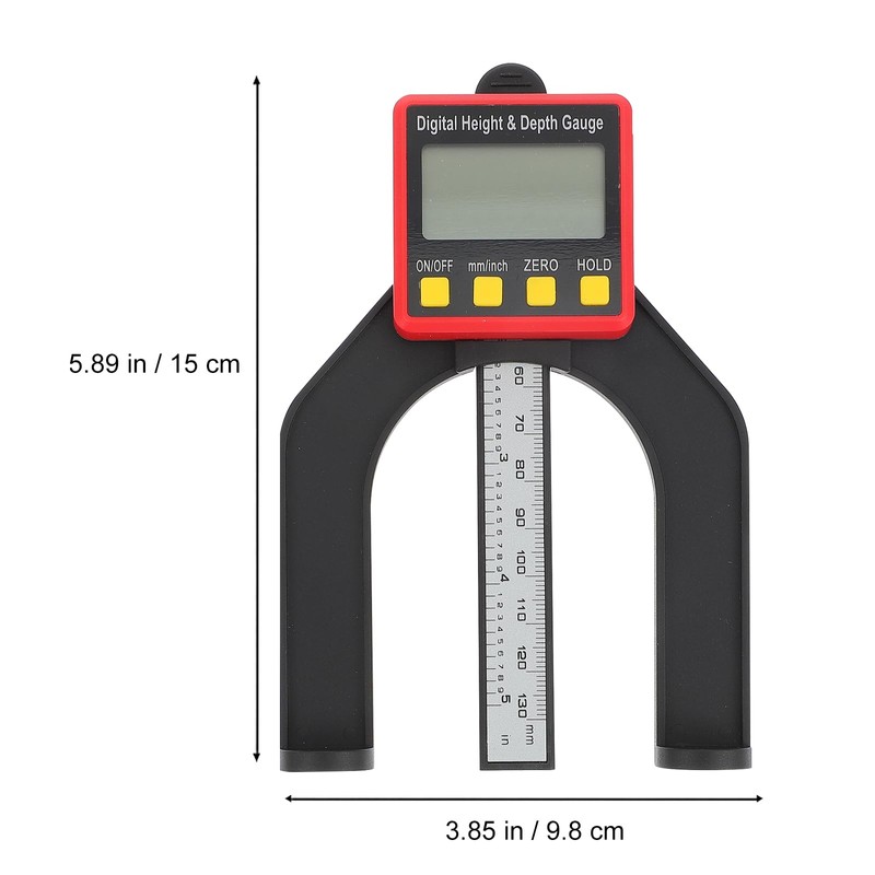 Gatuida Tools Digital Height Gauge Electronic Depth Gauge Tool Digital