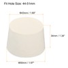 sourcing map Rubber Tapered Plug 43mm to 50mm Solid Test