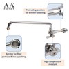 AA Faucet Single Wall Mount Commercial Manual Wok Range Faucet