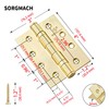Pack of 2 Hinges 100 x 76 mm Folding Ball