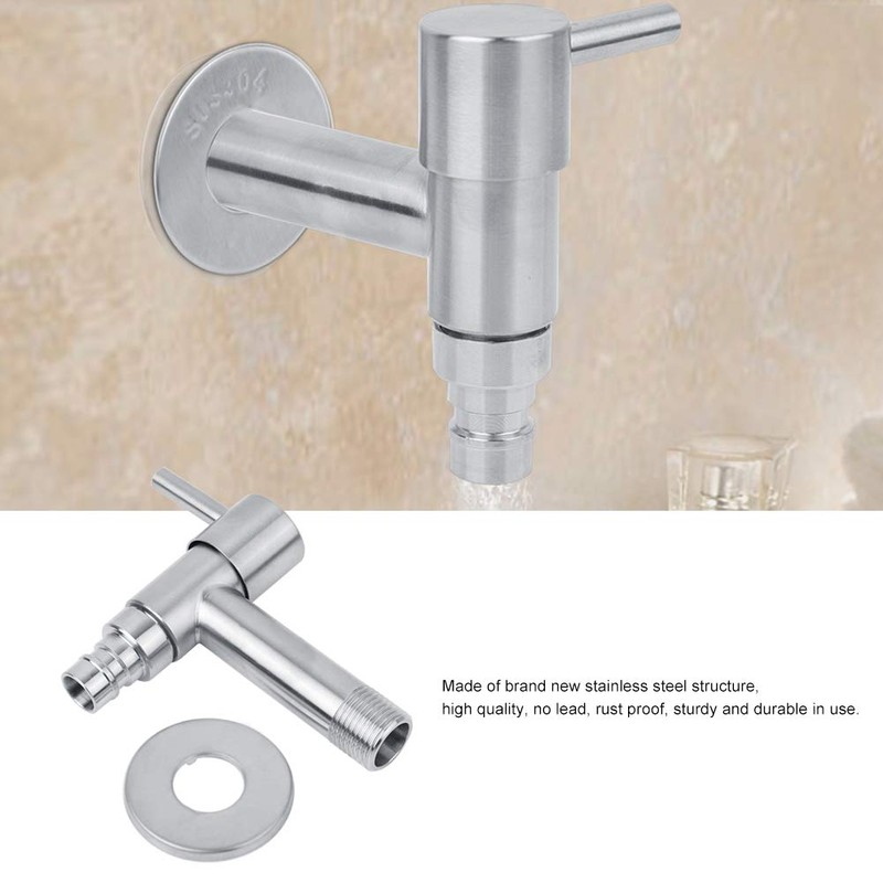 Aigid Wall Tap - Washing Machine Single Cold Tap Solid