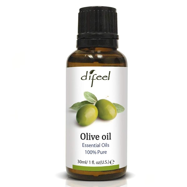 Difeel Essential Oils 100% Pure Olive Oil 1 ounce (6-Pack)