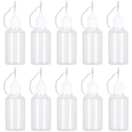 10 Pieces Precision Needle Tip Glue Bottle Applicator, Applicator Bottle DIY Quilling Tool Precision Bottle Needle Bottle Squeeze Bottle
