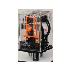 OMRON MK2KP-UA-AC24 24 VAC, 5 A, DPDT, MK Series, Non Latching, Power Relay, Socket