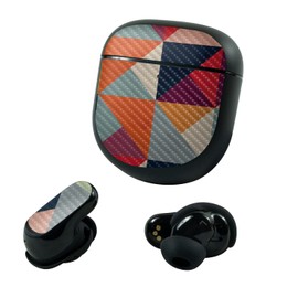 MightySkins Carbon Fiber Skin Compatible with Bose QuietComfort Earbuds II (2022) - Bright and Happy | Protective, Durable Textured Carbon Fiber Finish | Easy to Apply and Change | Made in The USA