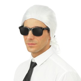 P’tit Clown RE18036 - Karl Wig with Bow - White