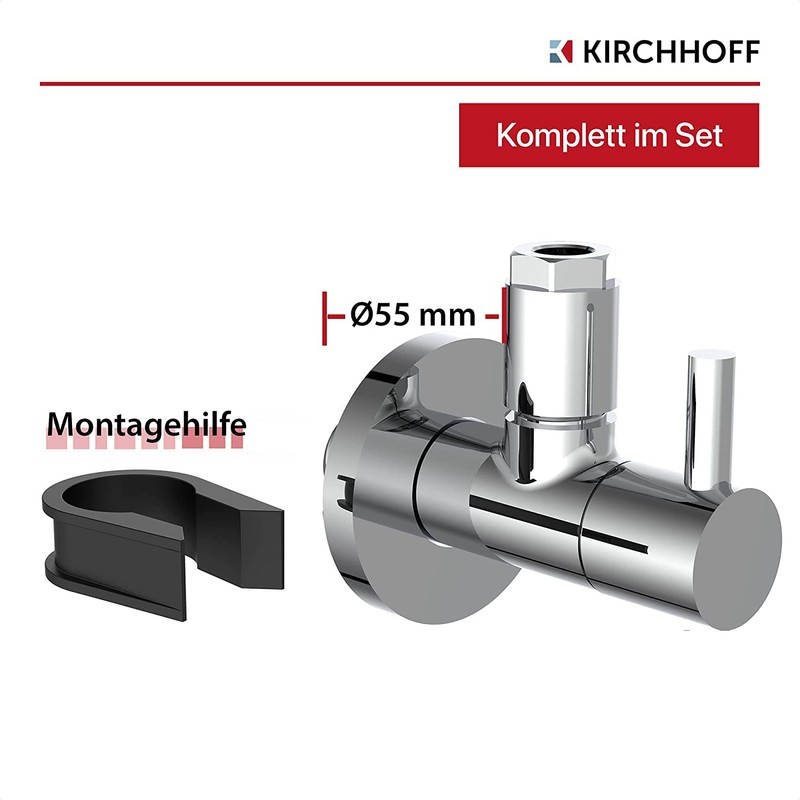 Kirchhoff 98166110-2 Design Universal Angle Valve Set of 2 with