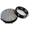 YOUEON 2 Pack Radiant Tambourine with Double Row Jingles, 8/10