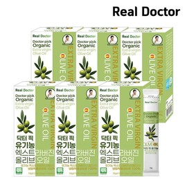 Real Doctor Doctor Pick Organic Extra Virgin Olive Oil 15 sachets (6) / 리얼닥터 닥터픽 유기농 엑스트라버진 올리브오일 15포 6개