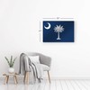 Smile Art Design South Carolina State Flag Glossy Metal Wall