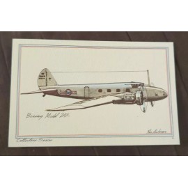Rare Vintage Boeing Model 247 Roy Andersen Collector's Series POSTCARD