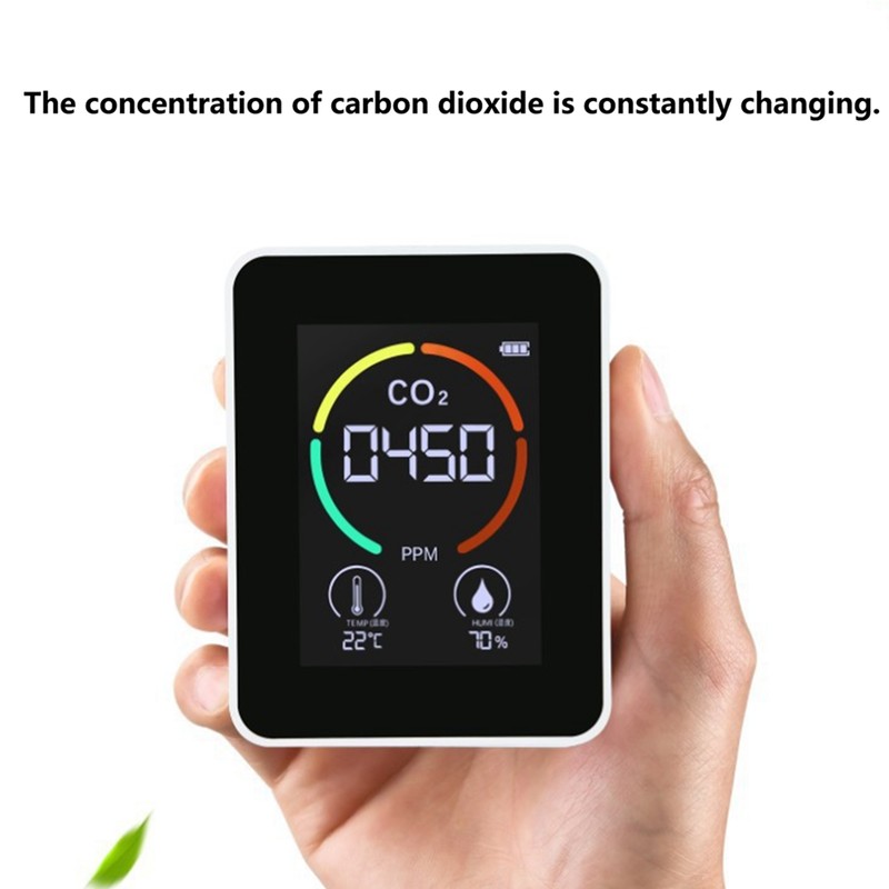 CO2 Detector Carbon Dioxide Gas Concentration Meter Temperature Humidity Measuring