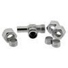 Adjustable L-cutting ring screw 8 L, galvanised steel L connection