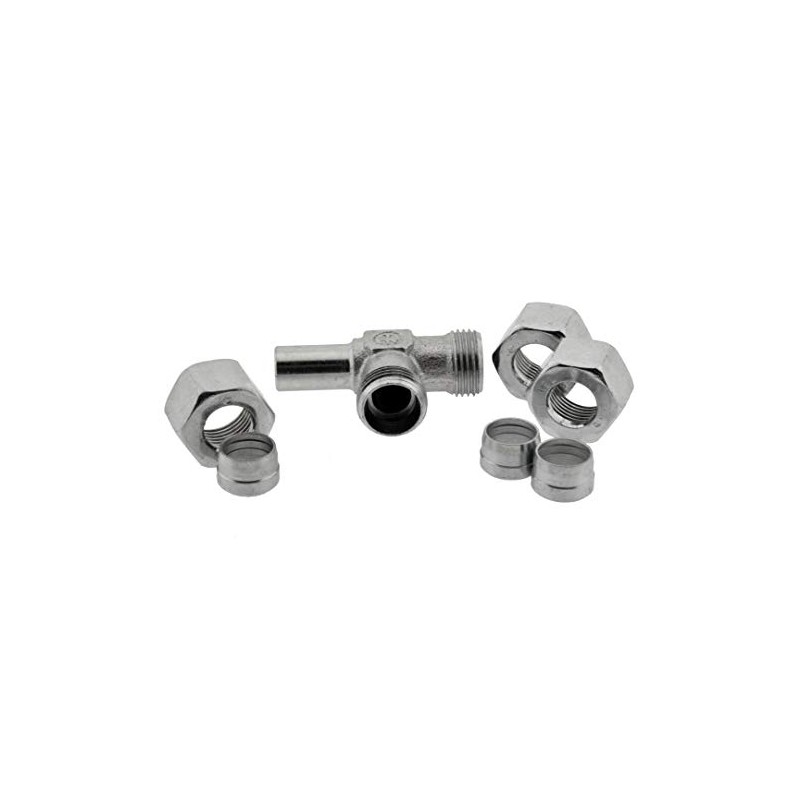 Adjustable L-cutting ring screw 8 L, galvanised steel L connection