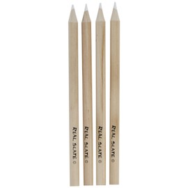 Pepperell Real Slate Chalk Pencils 5/Pkg W/Sharpener