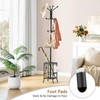 Hoctieon Coat Rack Freestanding, Entryway Hanger Stand, Umbrella Holder, Hall