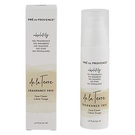 DE LA TERRE Natural Fragrance Free Cream, Face, Unscented, 1.6 Fluid Ounce