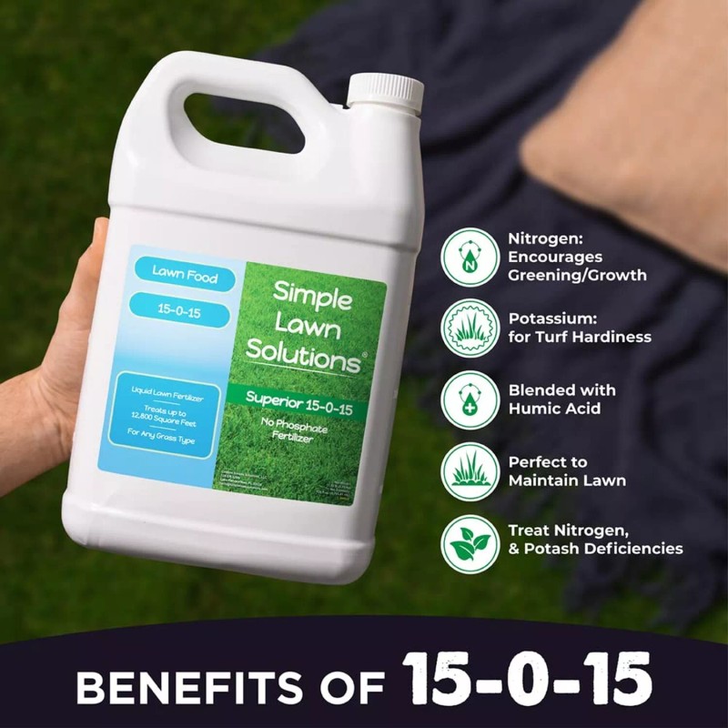 Simple Lawn Solutions Superior 15-0-15 Liquid Lawn Fertilizer - Lawn