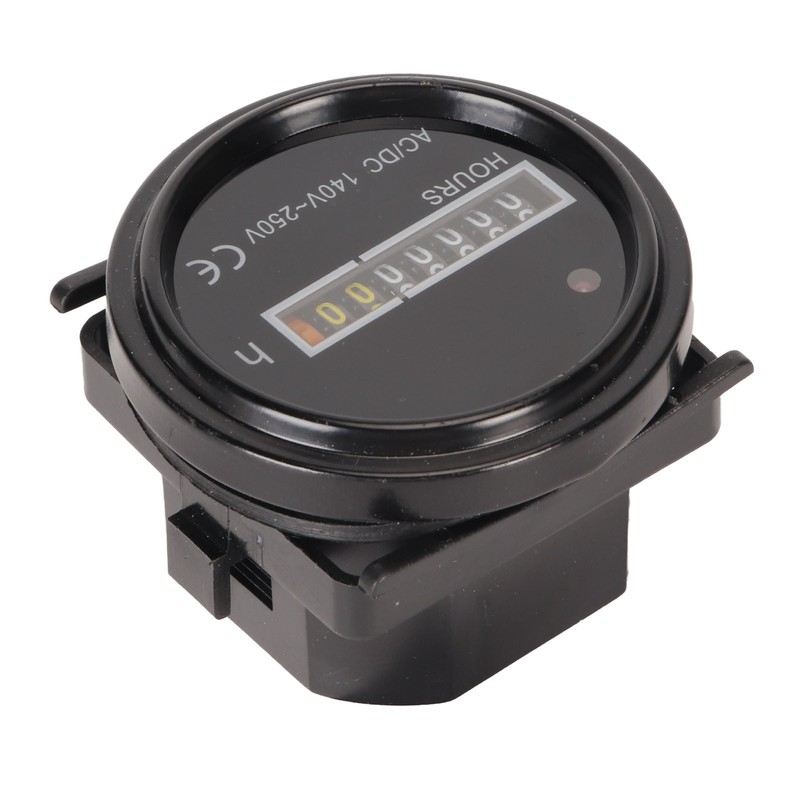 Round Hour Meter Professional High Accuracy 140‑ AC DC Mechanical