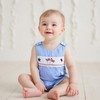 fhutpw Newborn Baby Boys Clothes Jumpsuit Sleeveless Plaid Overalls 4th