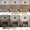 BESKETIE 35'' Bladeless Ceiling Fan with Lights Remote Control, Modern