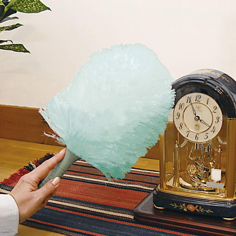 Azma Duster, Fancy Duster Green, Total Length: Approx. 14.2 inches