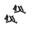 Bitray 4-inch Slide Bolt Latch Matt Black Slide Locks for